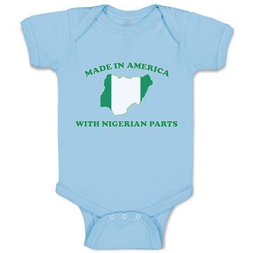 Baby Clothes Made in America with Nigerian Parts Baby Bodysuits Cotton
