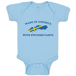 Baby Clothes Made in America with Swedish Parts An National Flag Usa Cotton