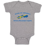 Baby Clothes Made in America with Swedish Parts An National Flag Usa Cotton
