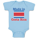 Baby Clothes Made in Costa Rica An National Flag Usa Baby Bodysuits Cotton