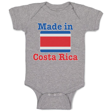 Baby Clothes Made in Costa Rica An National Flag Usa Baby Bodysuits Cotton