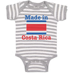 Baby Clothes Made in Costa Rica An National Flag Usa Baby Bodysuits Cotton