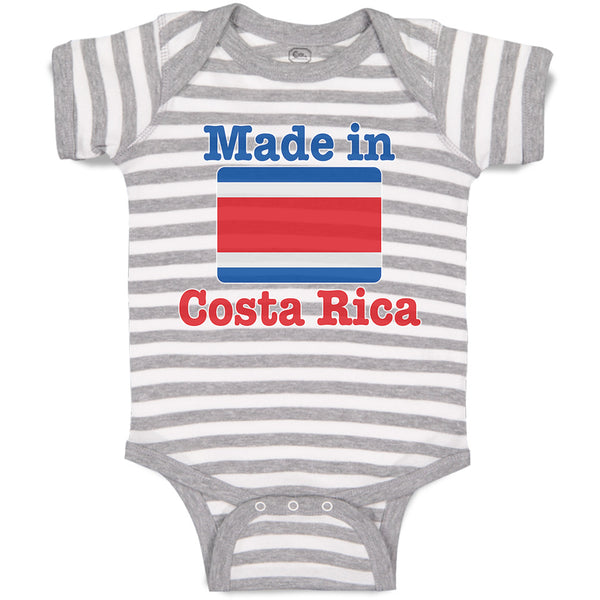 Baby Clothes Made in Costa Rica An National Flag Usa Baby Bodysuits Cotton