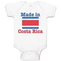 Baby Clothes Made in Costa Rica An National Flag Usa Baby Bodysuits Cotton