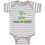 Baby Clothes Made in Hawaii with Tropical Beach Background Baby Bodysuits Cotton