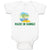 Baby Clothes Made in Hawaii with Tropical Beach Background Baby Bodysuits Cotton