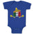 Baby Clothes Made in Mexico Cinco De Mayo Mexiacan Holiday with Flag and Hat