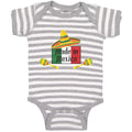 Baby Clothes Made in Mexico Cinco De Mayo Mexiacan Holiday with Flag and Hat