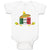 Baby Clothes Made in Mexico Cinco De Mayo Mexiacan Holiday with Flag and Hat