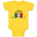 Baby Clothes Made in Mexico Cinco De Mayo Mexiacan Holiday with Flag and Hat