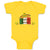 Baby Clothes Made in Mexico Cinco De Mayo Mexiacan Holiday with Flag and Hat