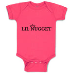 Baby Clothes Lil Nugget with Crown Baby Bodysuits Boy & Girl Cotton
