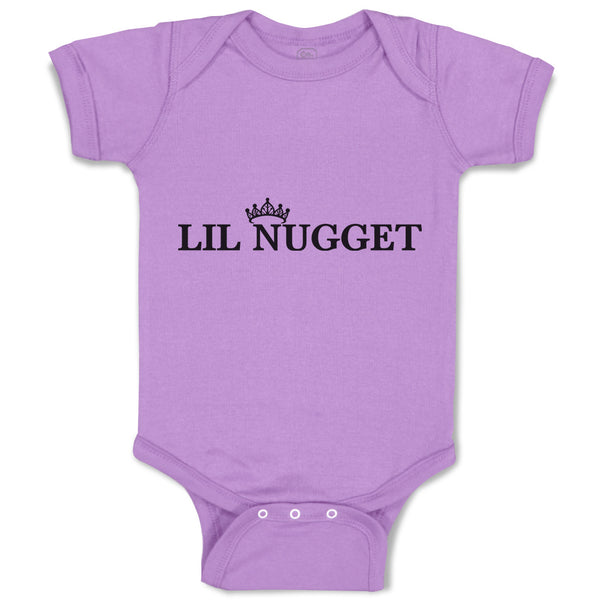 Baby Clothes Lil Nugget with Crown Baby Bodysuits Boy & Girl Cotton