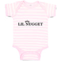 Baby Clothes Lil Nugget with Crown Baby Bodysuits Boy & Girl Cotton