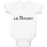 Baby Clothes Lil Nugget with Crown Baby Bodysuits Boy & Girl Cotton