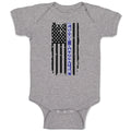 Baby Clothes Proud Daughter An American Police Flag Baby Bodysuits Cotton