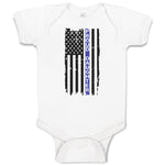 Baby Clothes Proud Daughter An American Police Flag Baby Bodysuits Cotton