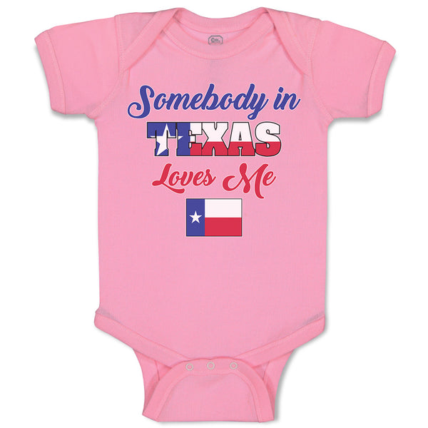 Baby Clothes Somebody in Texas Loves Me Baby Bodysuits Boy & Girl Cotton