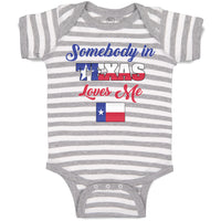 Baby Clothes Somebody in Texas Loves Me Baby Bodysuits Boy & Girl Cotton