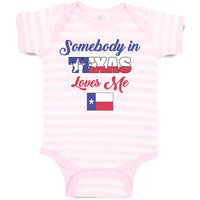 Baby Clothes Somebody in Texas Loves Me Baby Bodysuits Boy & Girl Cotton