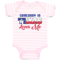 Baby Clothes Somebody in Texas Loves Me Baby Bodysuits Boy & Girl Cotton