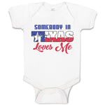 Baby Clothes Somebody in Texas Loves Me Baby Bodysuits Boy & Girl Cotton