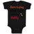 Baby Clothes Born to Play Hockey with My Daddy Dad Father's Day Baby Bodysuits