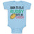 Baby Clothes Born to Play Rugby with Daddy Dad Father's Day Baby Bodysuits