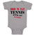 Baby Clothes Born to Play Tennis with My Daddy Dad Father's Day Baby Bodysuits