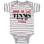 Baby Clothes Born to Play Tennis with My Daddy Dad Father's Day Baby Bodysuits