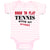 Baby Clothes Born to Play Tennis with My Daddy Dad Father's Day Baby Bodysuits
