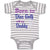 Baby Clothes Born to Disc Golf with My Daddy Dad Father's Day Baby Bodysuits