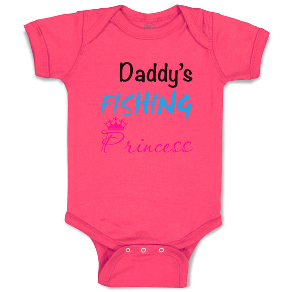 Baby Clothes Daddy S Fishing Princess Hobbies Fishing Baby Bodysuits Cotton