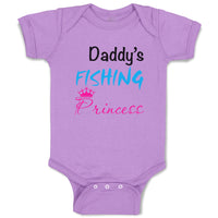 Baby Clothes Daddy S Fishing Princess Hobbies Fishing Baby Bodysuits Cotton