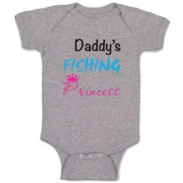 Baby Clothes Daddy S Fishing Princess Hobbies Fishing Baby Bodysuits Cotton