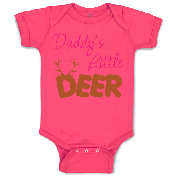 Baby Clothes Daddy's Little Deer Hunting Hunter Baby Bodysuits Boy & Girl Cotton