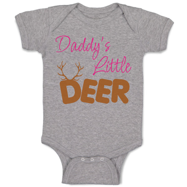 Baby Clothes Daddy's Little Deer Hunting Hunter Baby Bodysuits Boy & Girl Cotton