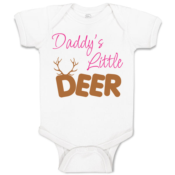 Baby Clothes Daddy's Little Deer Hunting Hunter Baby Bodysuits Boy & Girl Cotton