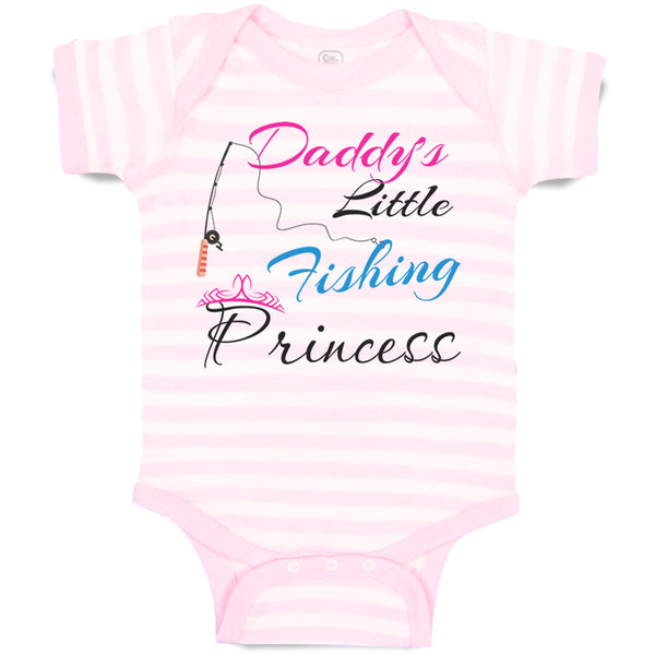 Baby Clothes Daddy's Dad Father Little Fishing Princess Dad Father's Day Cotton