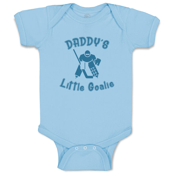 Baby Clothes Daddy S Little Goalie Hockey Family & Friends Dad Baby Bodysuits