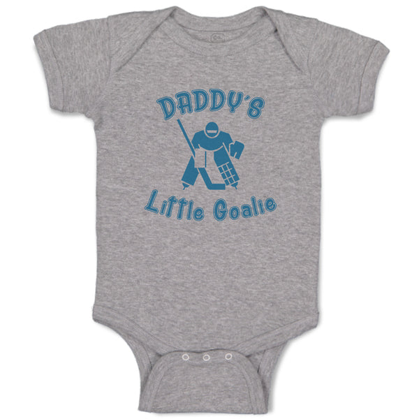 Baby Clothes Daddy S Little Goalie Hockey Family & Friends Dad Baby Bodysuits