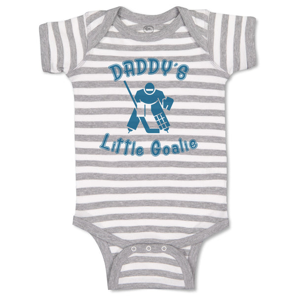 Baby Clothes Daddy S Little Goalie Hockey Family & Friends Dad Baby Bodysuits