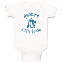 Baby Clothes Daddy S Little Goalie Hockey Family & Friends Dad Baby Bodysuits