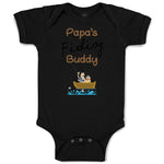 Baby Clothes Papa's Fishing Buddy Dad Father's Day Baby Bodysuits Cotton