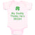 Baby Clothes My Daddy Thinks He's Irish St Patrick's Dad Father's Day Cotton