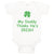 Baby Clothes My Daddy Thinks He's Irish St Patrick's Dad Father's Day Cotton