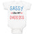 Baby Clothes Sassy like My Daddies Gay Lgbtq Dad Father's Day Baby Bodysuits