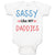 Baby Clothes Sassy like My Daddies Gay Lgbtq Dad Father's Day Baby Bodysuits