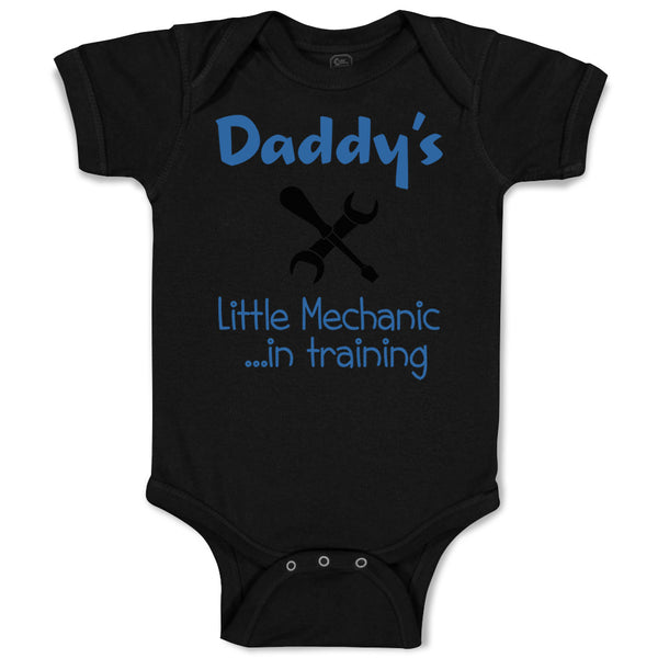 Baby Clothes Daddy's Little Mechanic in Training Dad Father's Day Baby Bodysuits