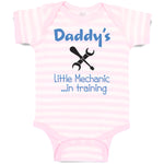 Baby Clothes Daddy's Little Mechanic in Training Dad Father's Day Baby Bodysuits